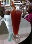 I didn't actually take a picture of the sorbet, but here is some sorbet blended with ice - yummy :D